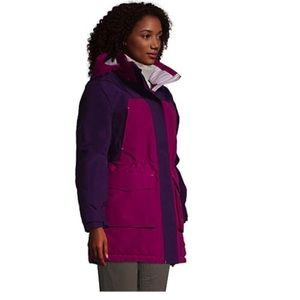 NEW WITHOUT TAGS Women’s Winter Coat Land’s End Squall Purple and Pink, size XXL
